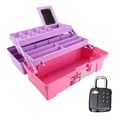 thumbnail image 3 of Caja Multiusos Vanity Rosa/lila Con Candado De Combinación, 3 of 5