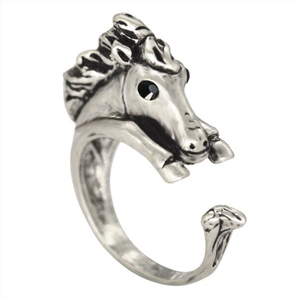 Kinitial-Anillo de dedo de ratón pequeño Vintage para mujeres, niños y niñas, Color plata antigua, bronce, anillos de rata lindos, joyería de regalo de fiesta