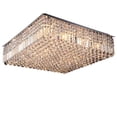 thumbnail image 3 of Modern Flush Mount LED Ceiling Lamp K9 Crystal Chandelier Pendant Light Fixture, 3 of 12