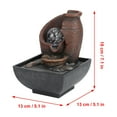 thumbnail image 2 of Desktop Fountain Flowing Water Decoration Ornament With LED Light Decor For Home Courtyard, 2 of 12