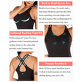 thumbnail image 5 of RUNNING GIRL Yoga Tank Tops for Women Built in Shelf Bra B/C Cups Strappy Back Activewear Workout Compression Tops, 5 of 7