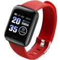 thumbnail image 2 of Fralugio Smartwatch Reloj Inteligente Podometro y Monitores de Salud Notificaciones 116 Plus Rojo Fralugio Lujo, 2 of 2