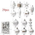 thumbnail image 4 of 29/36/40 piezas de bolas de Navidad plateadas y rojas para colgar en el árbol de Navidad, esferas navideñas doradas con formas especiales impresas, novedad de 2024, 4 of 5