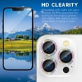 thumbnail image 4 of HAHDAXIA [3+1] for iPhone 14 Pro Max/iPhone 14 Pro Camera Lens Protector, 9H Tempered Glass [Anti Scrach] Metal Individual Ring Camera Screen Protector Cover for iPhone 14 Pro/Pro Max,Colorfu, 4 of 7