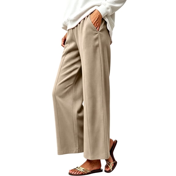 High Waisted Sweatpants for Women Drawstring Elastic Deep Pocket Casual Workout Soft Fleece Lined Lounge Jogger Pants