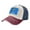 Navy And Red, variant on Oklahoma Flag Baseball Cap Distressed Adjustable Vintage Cotton Denim Hat for Women Men