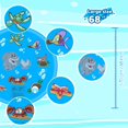 thumbnail image 5 of JoyX Splash Pad Sprinkler for Kids 68" Splash Play Mat Outdoor Water Toys Inflatable Splash Pad Baby Toddler Pool Boys Girls Children Outside Backyard Dog Sprinkler Pool for Age 1-9 w/2 PCs Water Gun, 5 of 7