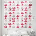 thumbnail image 1 of Cartoon Tapestry, Vibrant Colored Abstract Elephants Polka Dots Chevron Motifs, Fabric Wall Hanging Decor for Bedroom Living Room Dorm, 5 Sizes, Dark Coral Pale Pink, by Ambesonne, 1 of 1