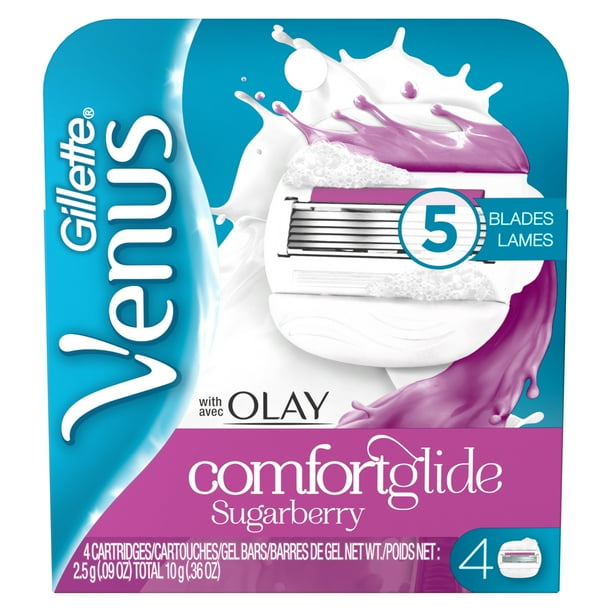 Venus ComfortGlide Olay Sugarberry Women's Razor Blades (Choose Count