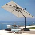 thumbnail image 6 of HOTEEL 10ft Patio Umbrella Outdoor Square Large Cantilever Windproof Offset and Heavy Duty Sun Umbrella for Garden Deck Pool, Beige, 6 of 11