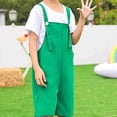 thumbnail image 6 of Ruyang Toddler Boys Girls Overalls Shorts Casual Summer Outfits Trendy Jumpsuit Solid Color Sleeveless Shortalls Romper with Pockets, 6 of 6