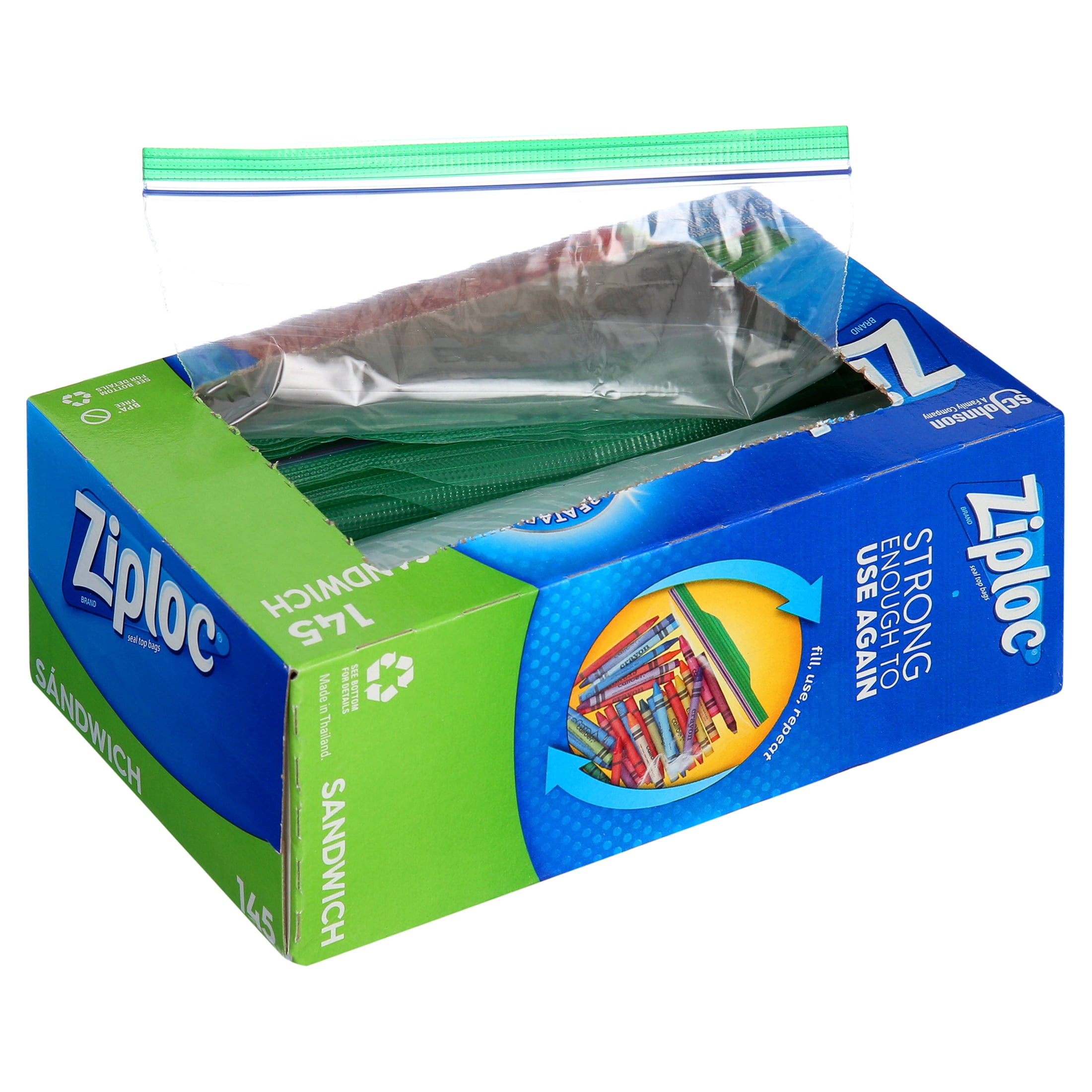 Ziploc Seal Top Bag, Sandwich, 145-count, 4-pack