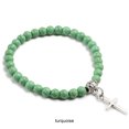 thumbnail image 4 of tredstone Wear Cross Pendant Bracelets For Classy Look Comfortable Beaded Bracelets Gift turquoise 1Set, 4 of 6