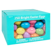 WAY TO CELEBRATE! Assorted Colors Plastic Easter Eggs, (250 Pieces)
