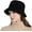 Black, variant on Women Winter Bucket Hat Vintage Cloche Hats Warm Faux Fur Wool Outdoor Fisherman Cap Pink