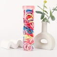 thumbnail image 4 of Small High Elasticity Towel Loop Hair Loop 100 Elastic And Non Damaging Hair Rope,Pink Polyester Hair Clip, 4 of 4