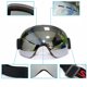 thumbnail image 4 of Gafas de snowboard de esquí, gafas antivaho de dos capas con diseño sin marco brillar Electrónica, 4 of 4