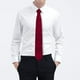 thumbnail image 2 of Corbata vintage de punto de corte entallado para hombre, corbata informal lisa y elegante. rojo, 2 of 6
