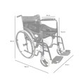 thumbnail image 3 of Silla De Ruedas Vanlig Llanta Solida Color negro, 3 of 3
