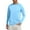 Sky Blue, variant on cui Clearance,Men's White Lightweight Long Sleeve Basic T Shirts Oversized Outdoor Sports T-Shirts Crew Neck Comfortable Fitness Casual Tshirts Light Gray L