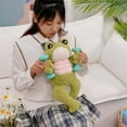 thumbnail image 4 of Gqtwoy Muscle Toy Imitation Doll - Cute Green Stuffed Animal for Kids, 35cm Soft Plush Doll, Perfect Birthday Gift and Bedroom Decor, 4 of 9