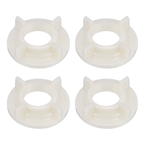 4 Pack Faucet Mounting Lock Nuts, G1/2 ABS Plastic Lock Nut Sink Faucets Parts Winged Locknuts Replacement Parts for Kitchen Bathroom Sink Faucet Installation, Cream