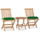 thumbnail image 1 of Set de comedor exterior VidaXL, plegable, 3 piezas, madera de teca, 1 of 9