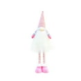 thumbnail image 2 of Valentine's Day Stuffed Animals Pink Valentine day Gnomes Decorations Handmade Swedish Tomte Gnome with Retractable Legs Valentines Gnome Standing Couple Decoration Pink Valentines Day Decor, 2 of 4