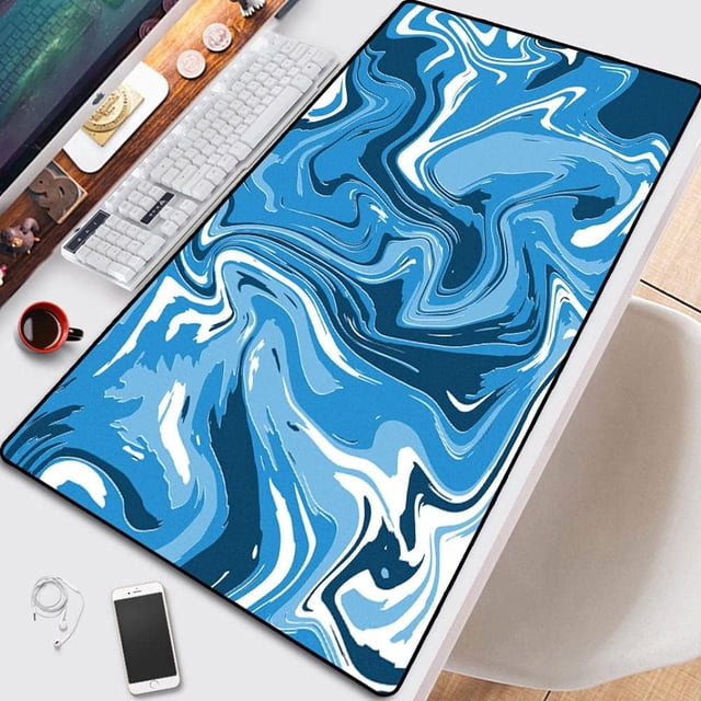 LAICAIW Strata Liquid Computer Mouse Pad Gaming Mousepad Abstract Large 900x400 Mouse Mat Gamer XXL Mouse pad PC Desk Mat Keyboard pad-red_900X400X3MM