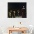 thumbnail image 2 of Wuche  Daniel in the Lions’ Den, Mezzotint Canvas Wall Art Print, Inspirational Lion Artwork, Christian and Jewish Religious Scripture Home Decor, 18"x12" 16x12in, 2 of 4