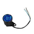 thumbnail image 4 of Motorcycle Odometer Lcd Digital Speedometer Tachometer Gauges Night Light 12V Black, 4 of 9
