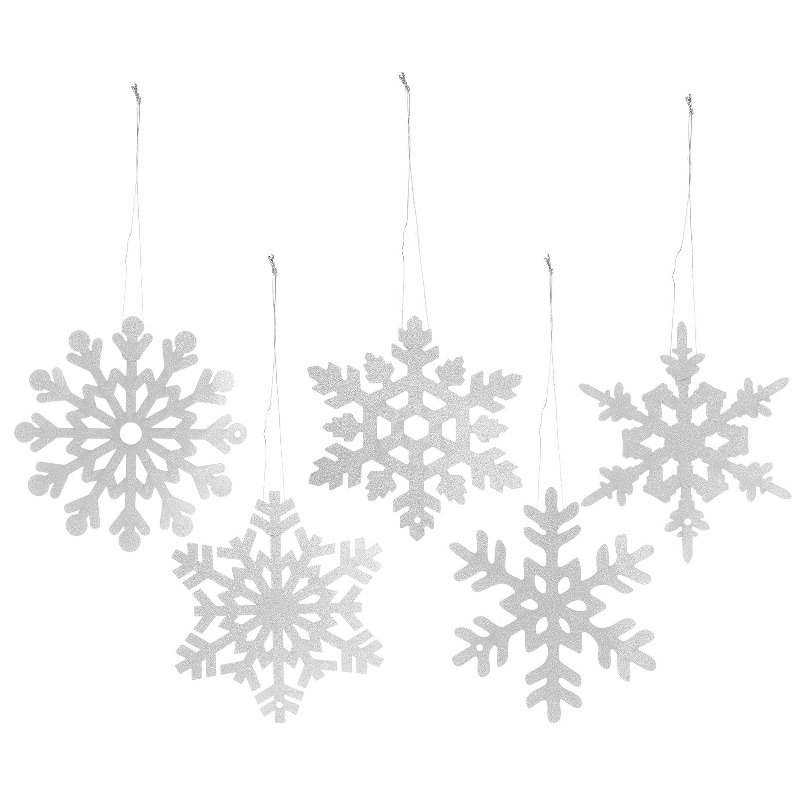 Christmas Snowflake Hangings Hanging Snowflake Tree Ceiling Hanging Decorations Scene Acrylic
