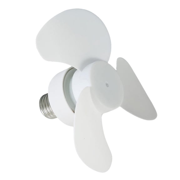 WE-POLUJ Small Socket E27 Screw-in Ceiling Fan with On Offs Button 5.5Inch Ceiling Fan Low Noise Flexible Tube Fan