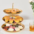3 Tier Cupcake Holder with Tiered Serving Tray Cactus Fruit Plate