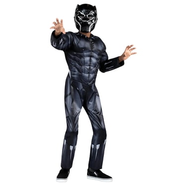 Boys' Marvel Avengers Black Panther Qualux Costume by Jazwares - Size Medium