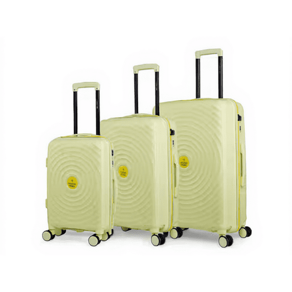 Expandable 3-Piece Hard-Shell PP Luggage Set – 20″/24″/28″