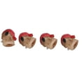 thumbnail image 4 of unids/set tapa de válvula de neumático forma de calavera con anillo de goma para coches bicicletas SUV camiones motocicletas rojo, 4 of 5