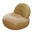 thumbnail image 1 of Sofá inflable engrosado en forma de L, sofá perezoso suave multifuncional de PVC, sillón inflable, sofá de aire para el hogar y la sala de estar Beige, 1 of 8