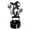 B, variant on 5.11-Inch Halloween Classic Witch Silhouette Candle Holder, Spooky Shadow Caster Tealight Base for Tiered Tray Centerpiece