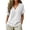 04-Gray, variant on Women's Cotton Linen V Neck Fringe Trim Short Sleeve Blouse Loose Boho Tops Casual Summer Beach Wear
