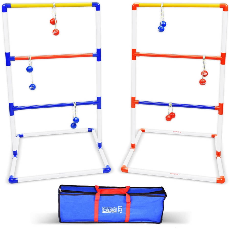 GoSports Premium Ladder Toss Game Set with 6 Bolos, Portable Carrying