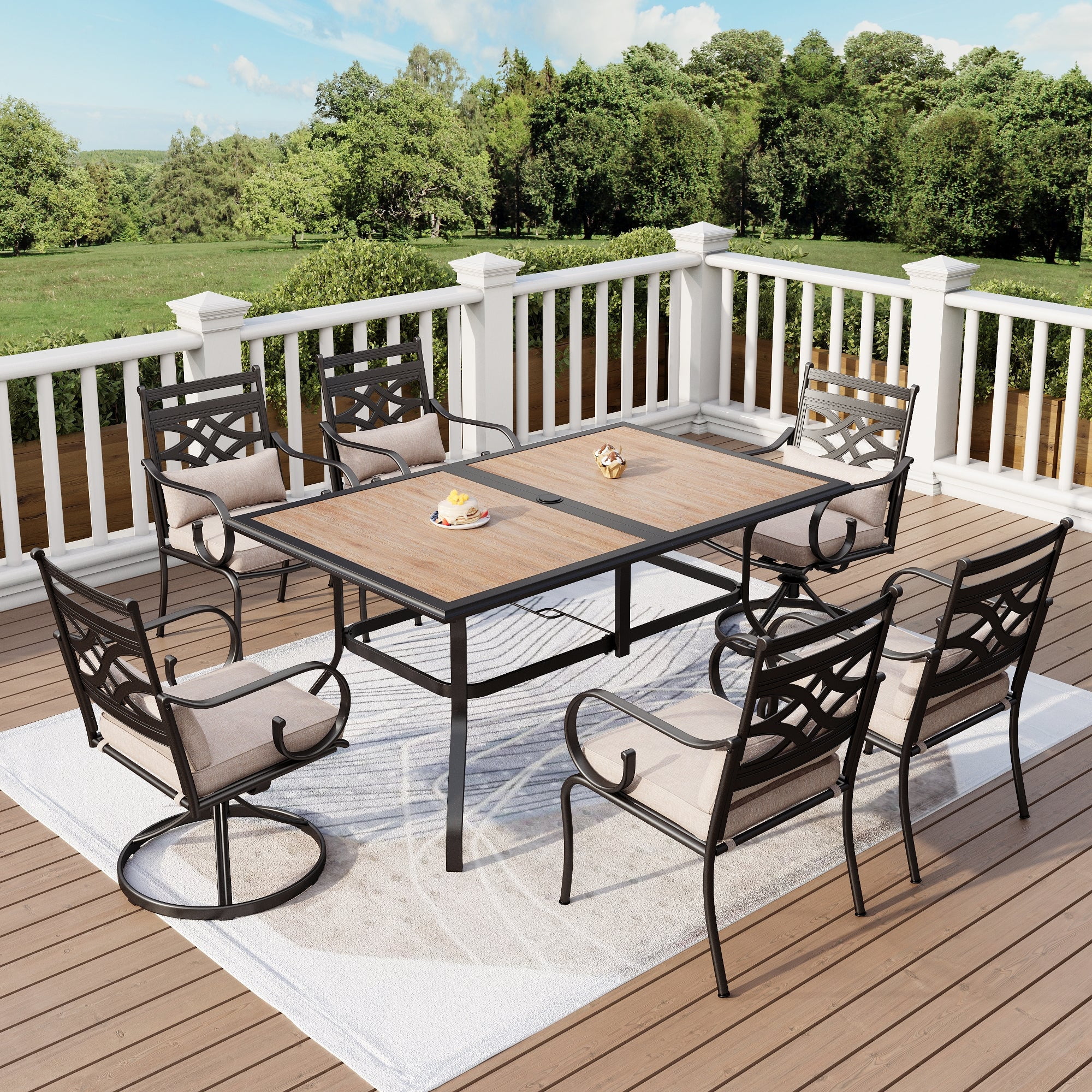 Swivel Chairs Hampton Bay Round Patio Table Set Hampton Bay