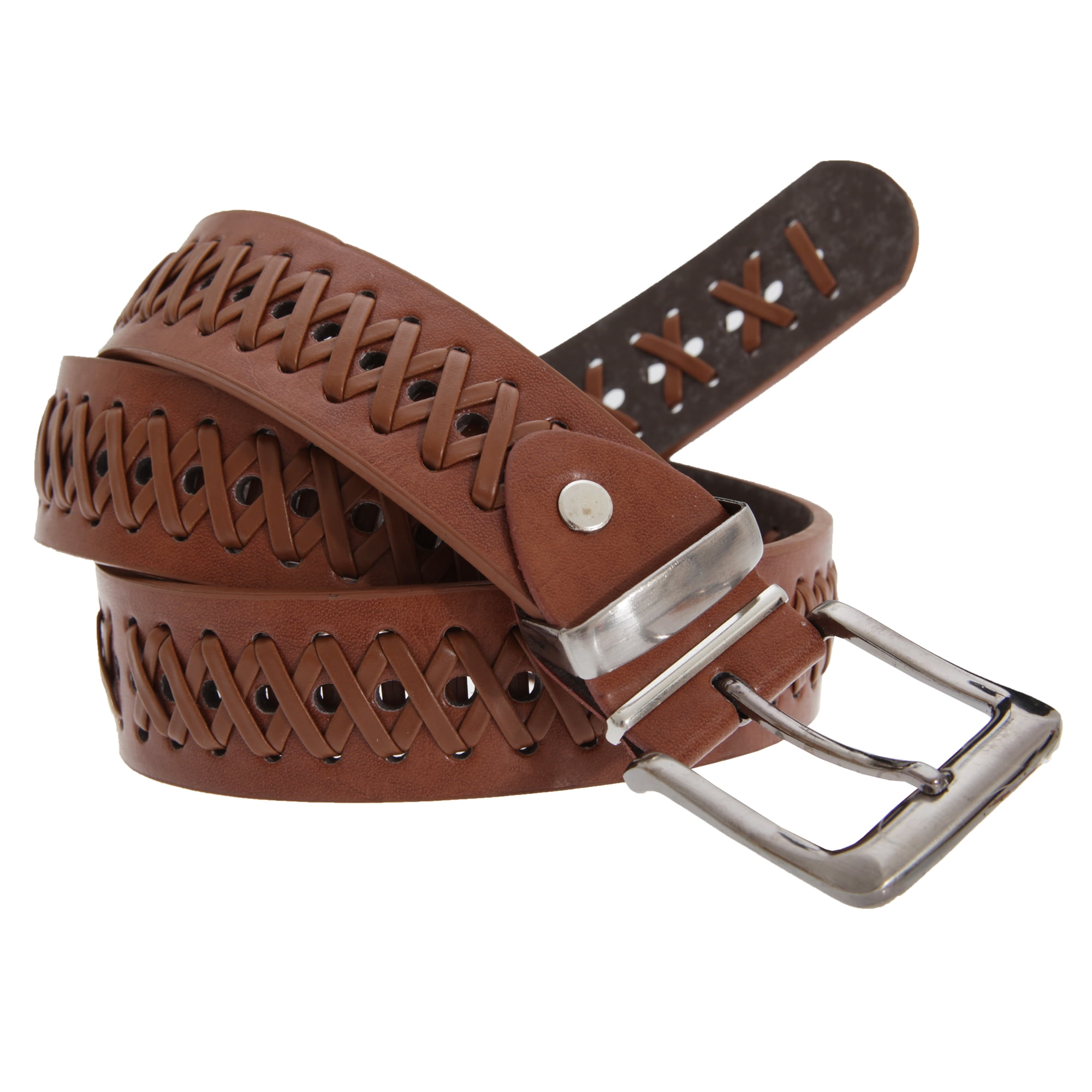 Forest Belts Mens 1.25 Inch Bonded Leather Belt