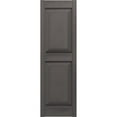 thumbnail image 5 of 12"W x 57"H Lifetime Vinyl, TailorMade Two Equal Panels, Raised Panel Shutters, Tuxedo Grey, 5 of 6