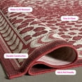 thumbnail image 6 of Safavieh Courtyard Candace Spotted Indoor/Outdoor Area Rug, Red/Beige, 5'3" x 7'7", 6 of 14