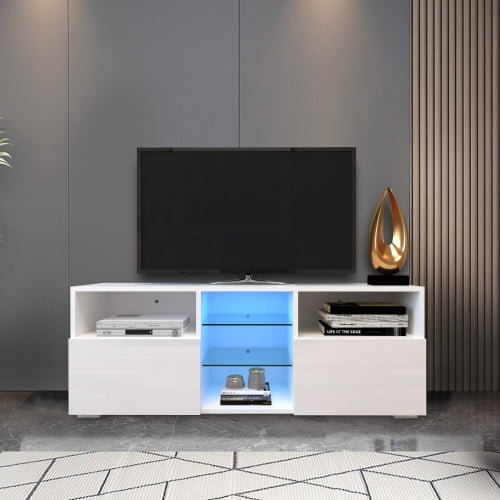 Details about   High Gloss TV Cabinet Living Room Entertainment Unit White Sideboard Stand 