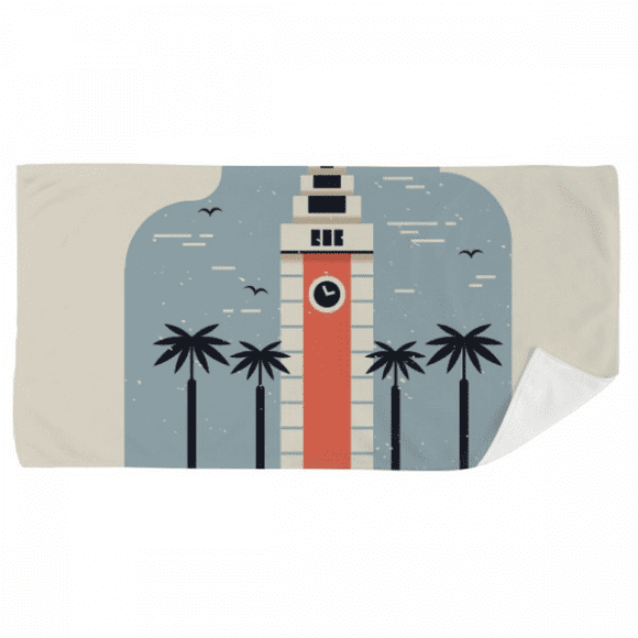 Hong Kong Clock Tower Bath Towel Soft Washcloth Facecloth 35x70cm