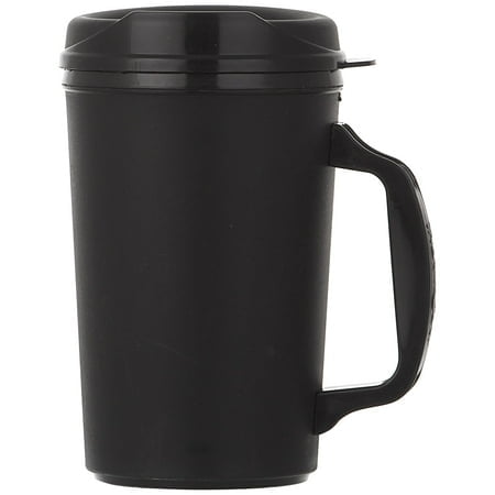 ThermoServ Foam Insulated Mug, 20-Ounce, Black