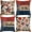 Patriotic, variant on Rustic Autumn Forest Pillow Covers 18x18 Double-Sided, Fall Home Room Decor, Vintage Botanical Nature William Morris Inspired Decorative Throw Pillow Covers for Home Bedroom Living Room