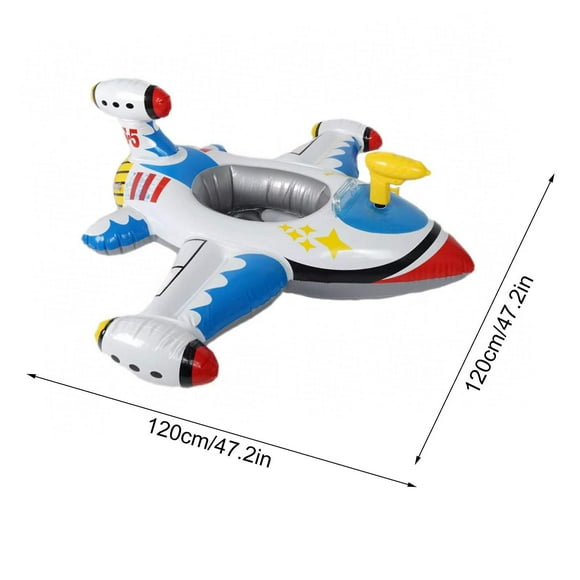 Inflatable Kids Pool Float Boat With Water Gun Or Steering Wheel,blow Up Swimming Pool Toys For Toddlers